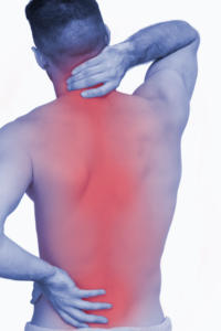 Back pain from base of the head to lower back